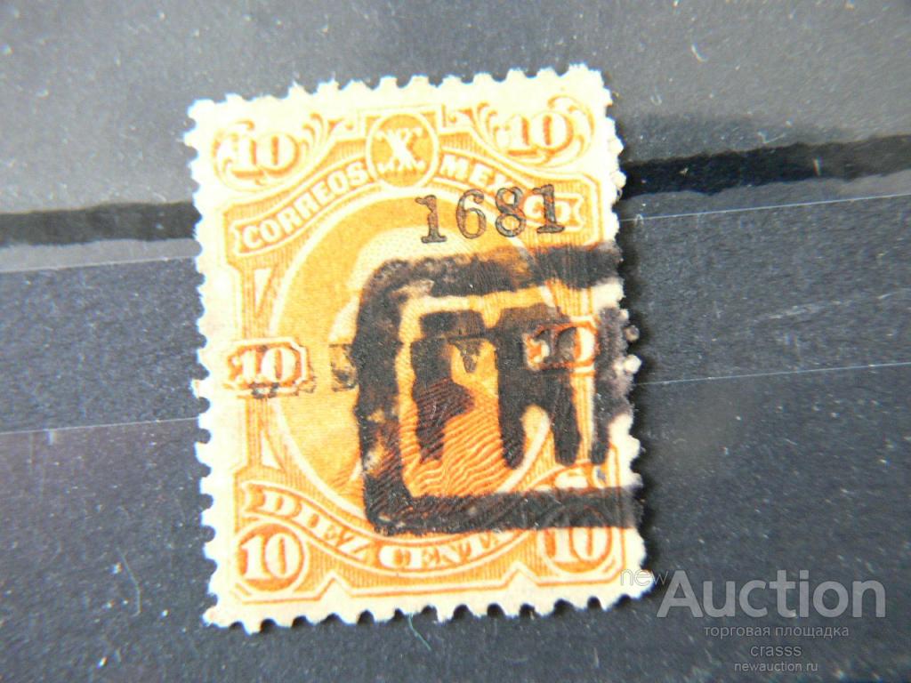 1905  Мексика  10с с надпечаткой !!! Редкая!!!!! 