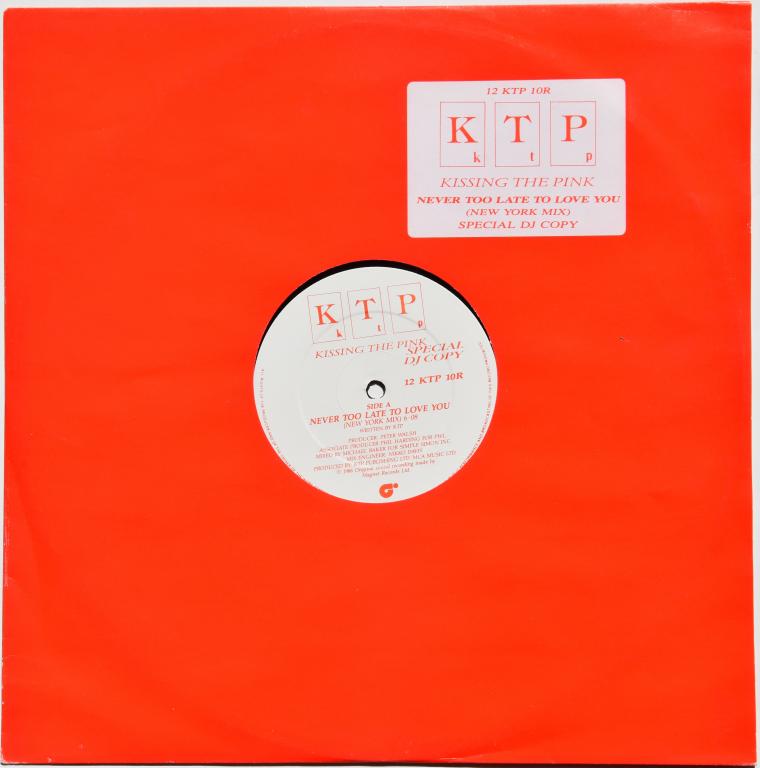 KTP (Kissing The Pink) "Never Too Late To Love You" 1986 Maxi