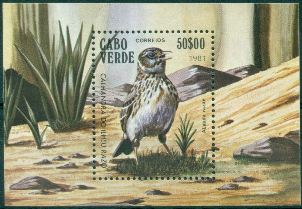 Cabo Verde Кабо Верде 1981 фауна птицы ** (блок из серии)
