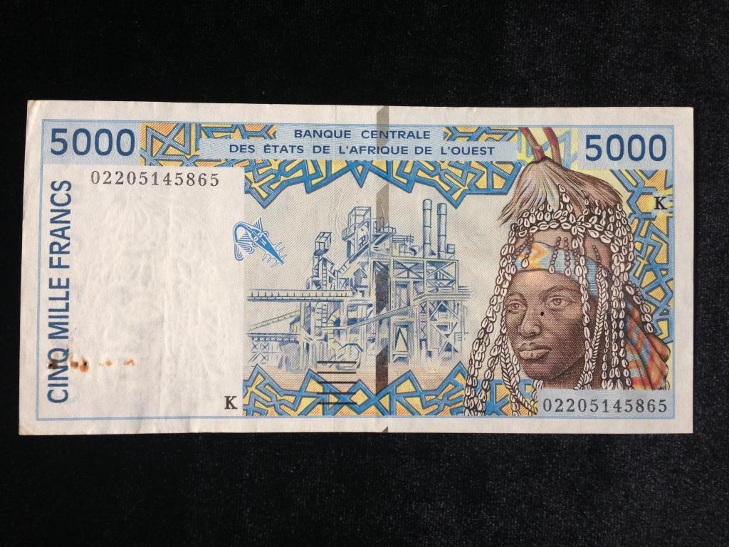 Западно-африканские государства (Мали), 5000 франков, 2002, XF-