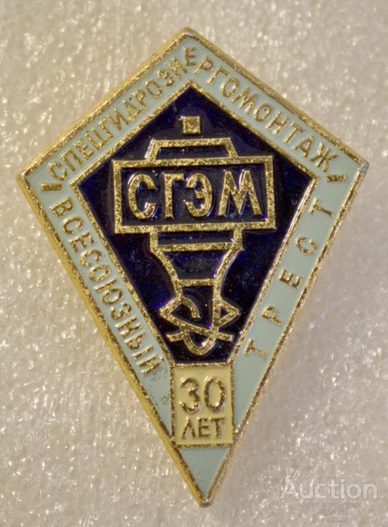 Знак Предприятие СГЭМ 30 лет ЛМД (2)