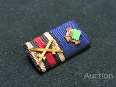 3й рейх, Германия,  медаль ,орден, знак ,редкая орденская планка крест Гиденбурга