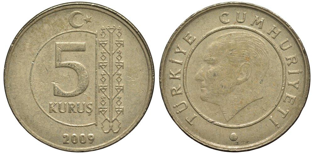 ТУРЦИЯ 5 КУРУШЕЙ 2009 МУСТАФА КЕМАЛЬ АТАТЮРК 19-549