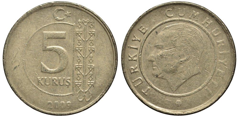 ТУРЦИЯ 5 КУРУШЕЙ 2009 МУСТАФА КЕМАЛЬ АТАТЮРК 19-553