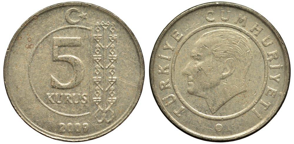 ТУРЦИЯ 5 КУРУШЕЙ 2009 МУСТАФА КЕМАЛЬ АТАТЮРК 19-551
