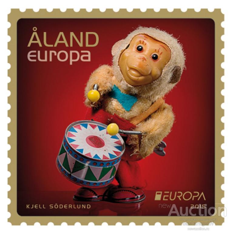 Марка. Аландские острова. Финляндия. Europa 2015. Европа. Игрушки. 2015 г