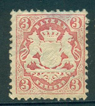 Germany Bayern Германия земли Бавария 1870 классика Mi. 23Y *