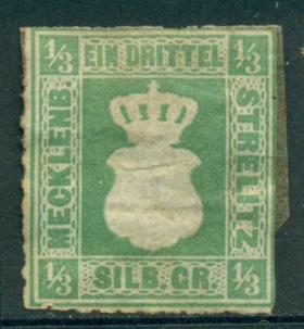 Germany Mecklenbourg-Strelitz Германия земли Мекленбург-Стрелитц 1864 классика Mi. 2a (*)