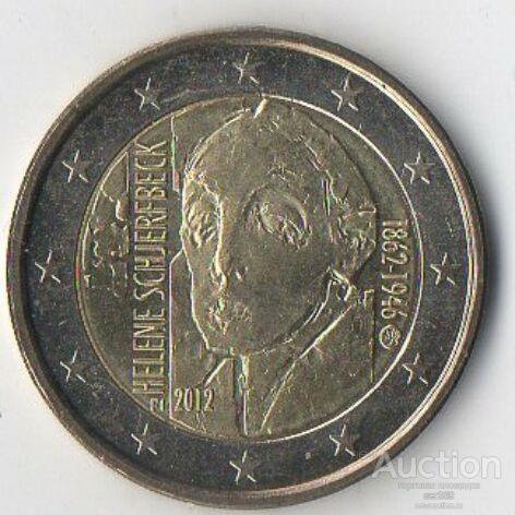 Финляндия 2 евро 2012 художница Хелена Шерфбек Unc