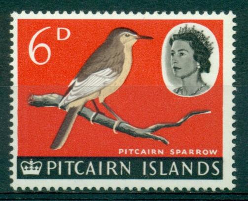 Pitcairn Питкерн 1964 фауна птицы 6d камышовка ** NH (1 из серии)