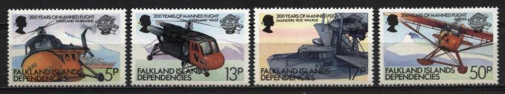 Южная Георгия и Южные Сандвичевы острова Авиация 1983 MNH
