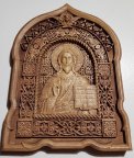 Резная деревянная Икона Господь Вседержитель