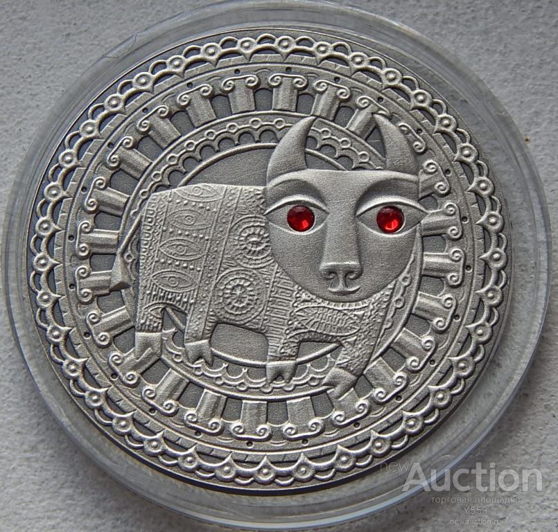 Республика Беларусь 20 рублей 2009 Знаки зодиака - Телец (серебро)