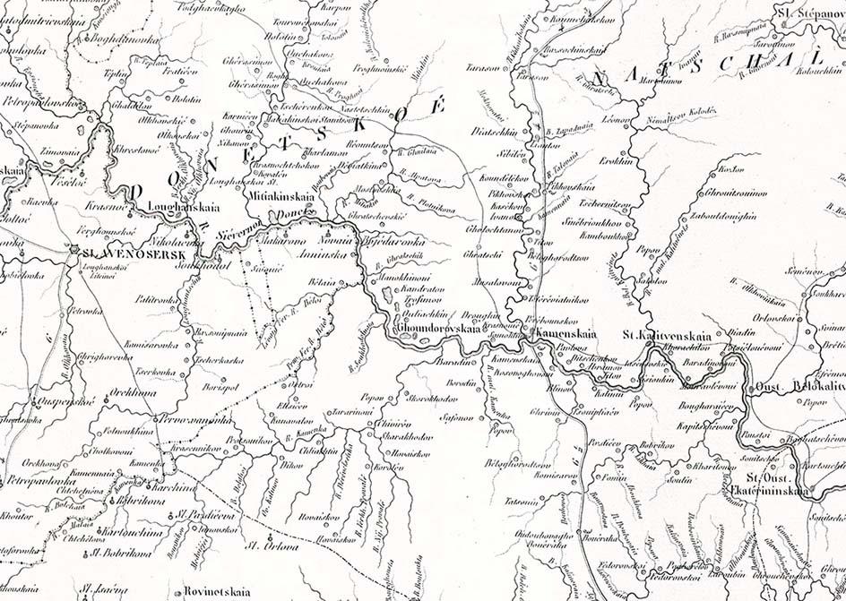Карта войска донского до 1917 года подробная карта