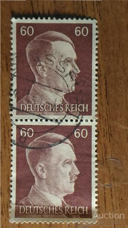 3й рейх, Германия, марки почтовые, Гитлер , 1944 год