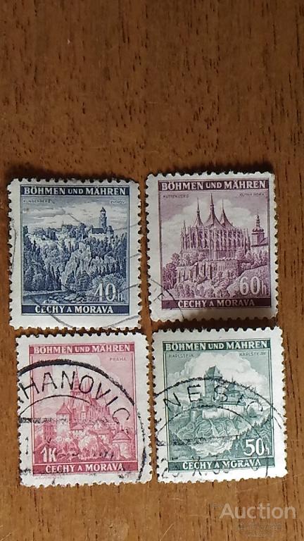 3й Рейх, Германия, марки почтовые, Моравия, Богемия,