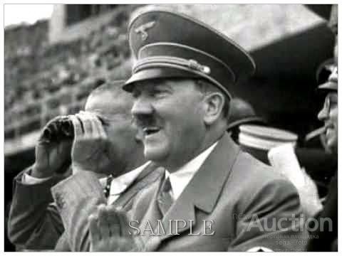 АДОЛЬФ ГИТЛЕР, ТРЕТИЙ РЕЙХ, ГЕРМАНИЯ. На Олимпийском стадионе Берлин 1936 Фотография 