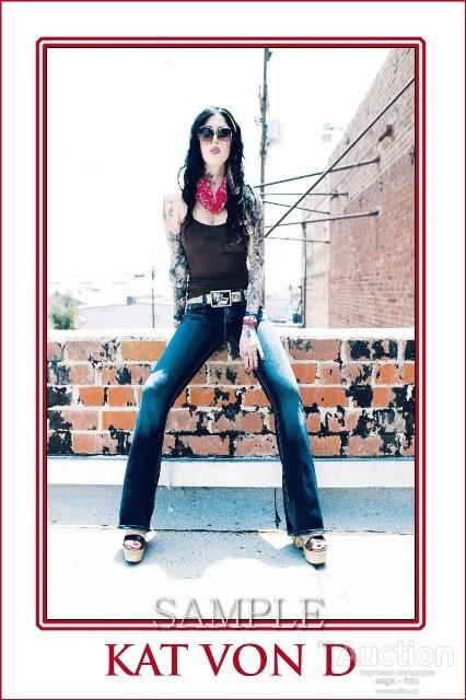 ТАТУ *KAT VON D* АВТОГРАФ Фотография А6 