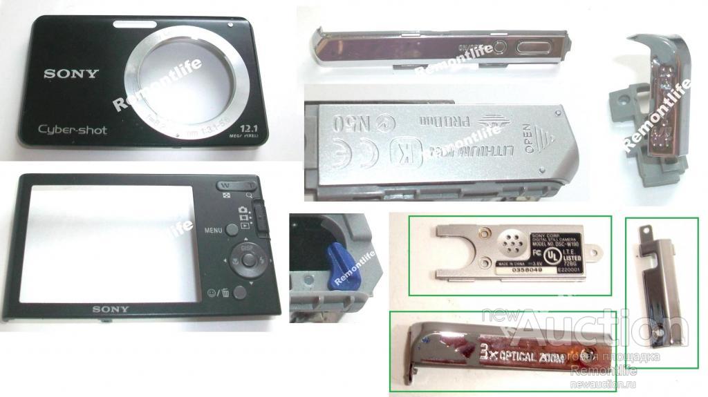 Sony DSC-W190 корпус верх перед зад бок крышка 