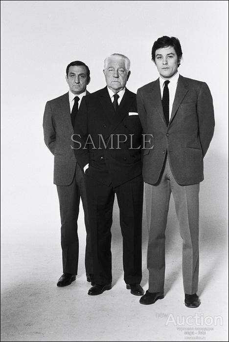 АЛЕН ДЕЛОН &amp; ЖАН ГАБЕН, ЛИНО ВЕНТУРА Фотография А6 