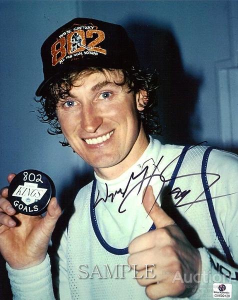 ХОККЕЙ НХЛ★УЭЙН ГРЕТЦКИ★АВТОГРАФ★ФОТО 10х13 