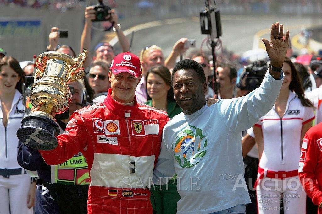 ФОРМУЛА 1★МИХАЭЛЬ ШУМАХЕР &amp; ПЕЛЕ★ Фотография 