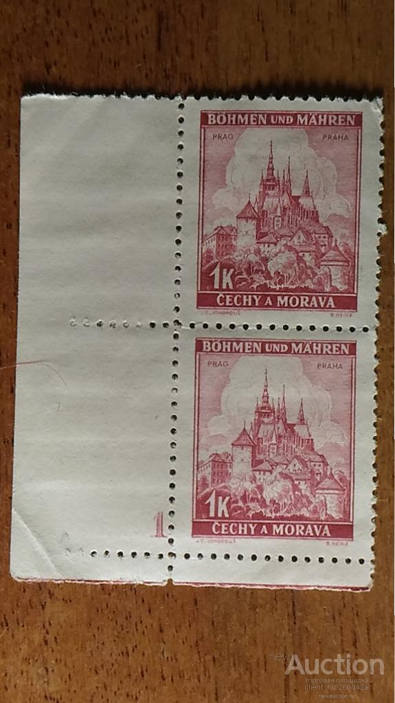 3й  рейх,Германия ,   марки. Оккупация Богемии и Моравии