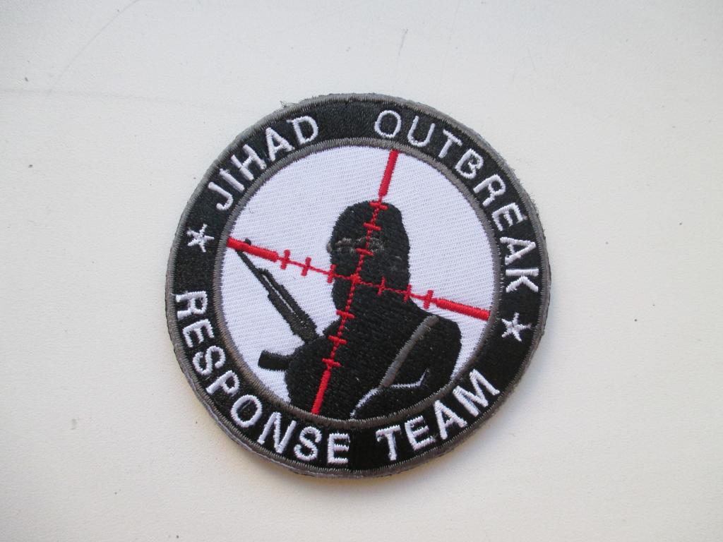 нашивка команда реагирования на вспышку джихад ( НА ЛИПУЧКЕ)