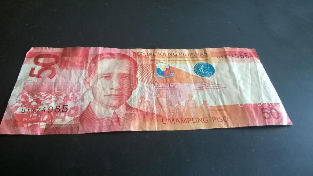 Филиппины 2016 2014 50 песо VF (СПб)