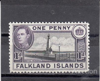 FALKLAND ISLANDS   Памятник воинам  № 79в  1938  Сост**