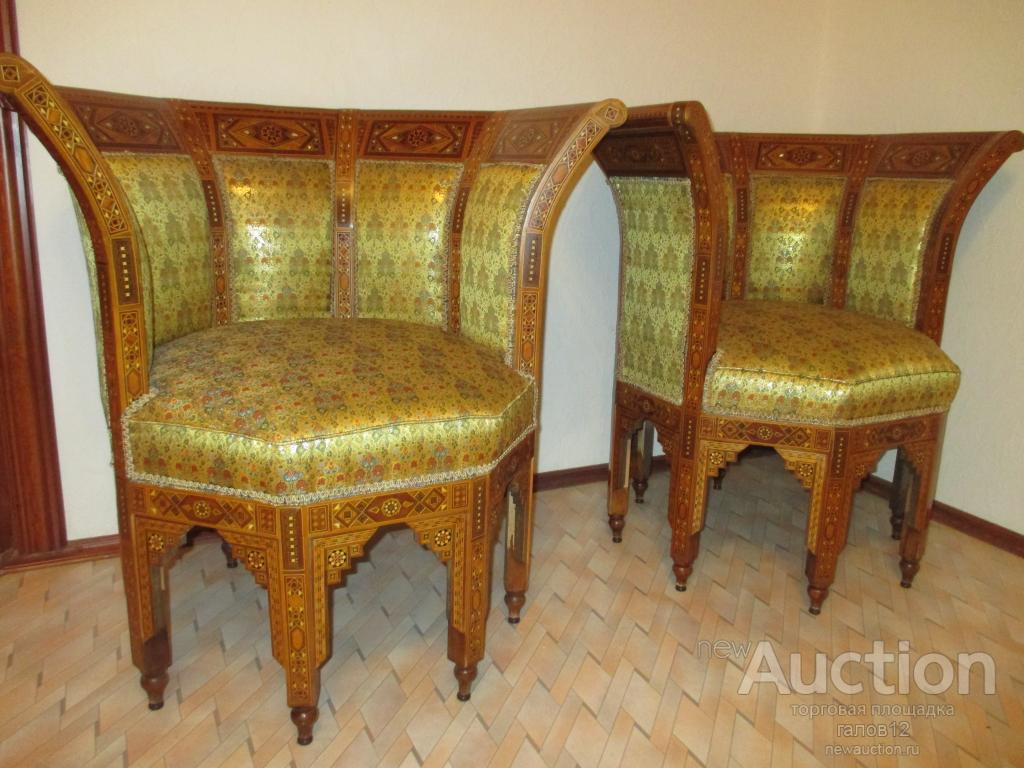 Кресла парные.Сирия?Маркетри.