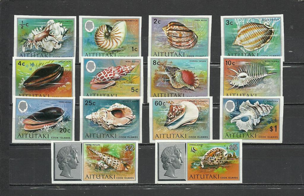 Аитутаки 1974/1975   Раковины, моллюски, б/з
