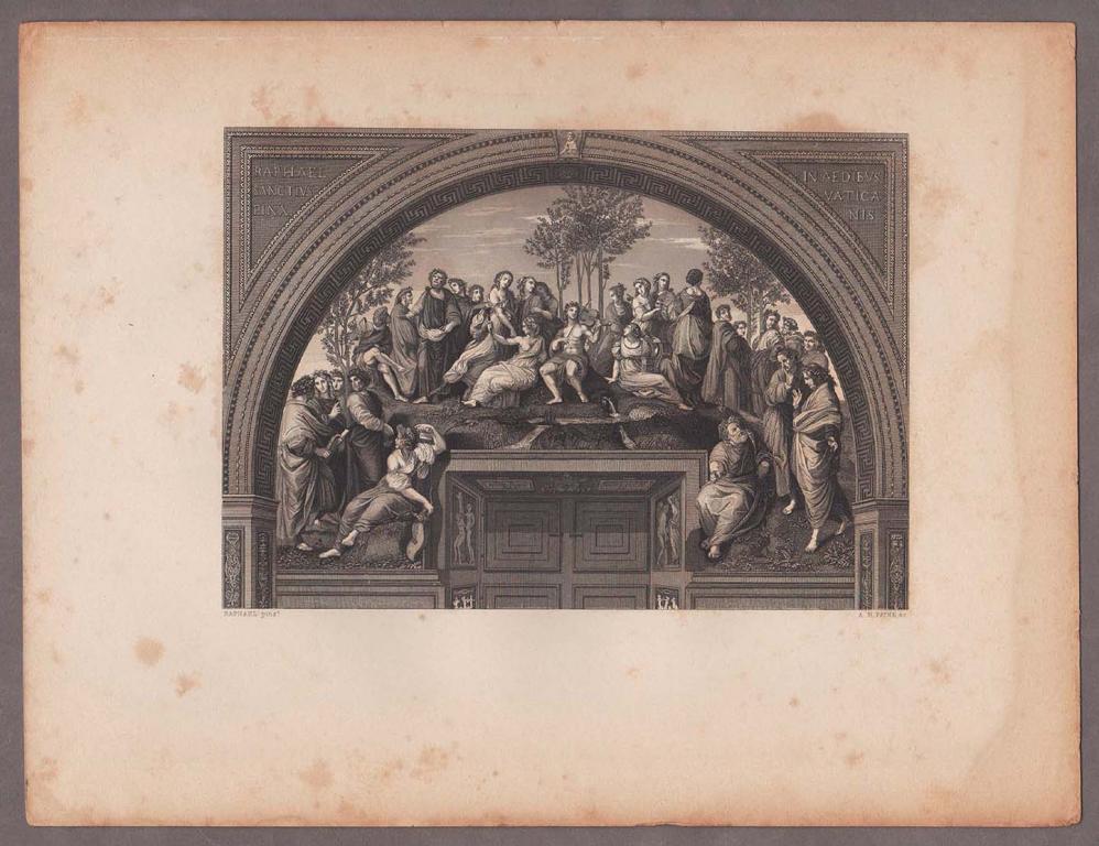 Рафаэль Санти. Станцы Ватикана. Парнас (Великие поэты и музыканты), 1860-е годы