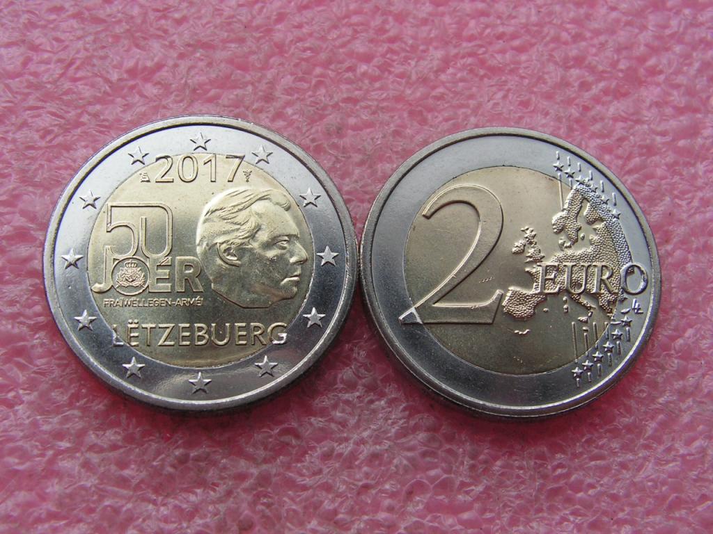 Люксембург 2 евро 2017 армия unc