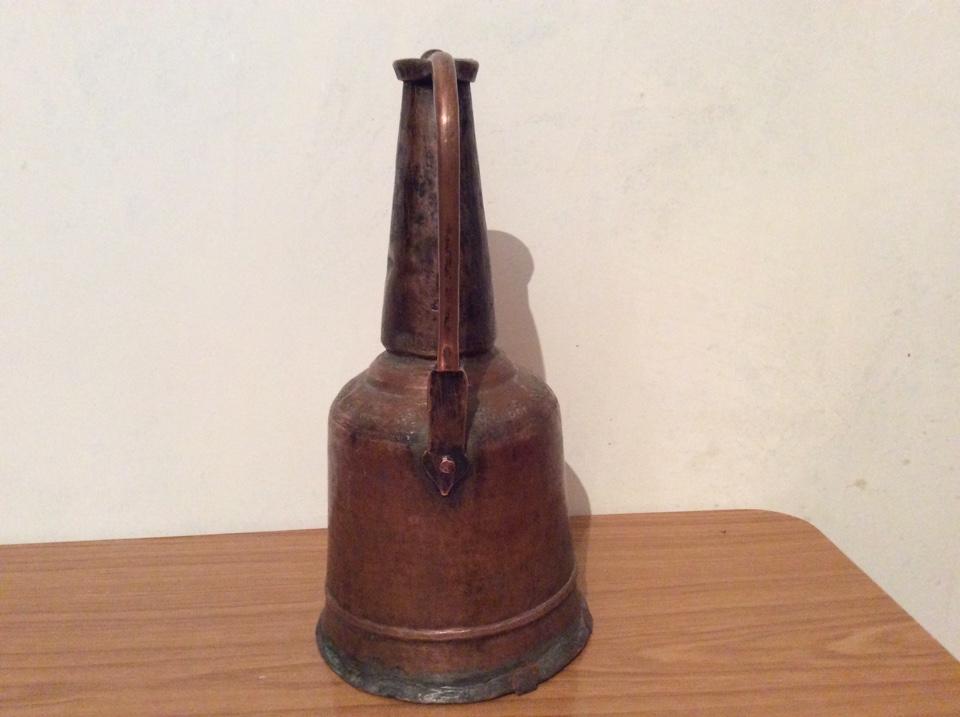 Старинный медный кунган 19 век высота 34 см