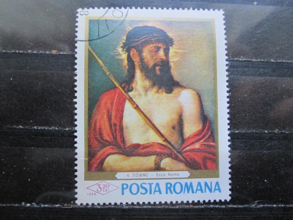 Румыния серия "Живопись-1968г.",  Тициан "Се Человек"