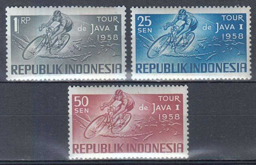 Индонезия,1958,Ми-229-31**Спорт:велогонка