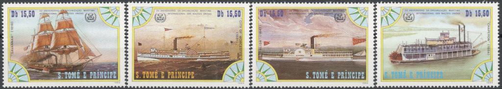 Сан-Томе и Принсипи, 1984, № 920-923, € 10,4, MNH, полн., корабли