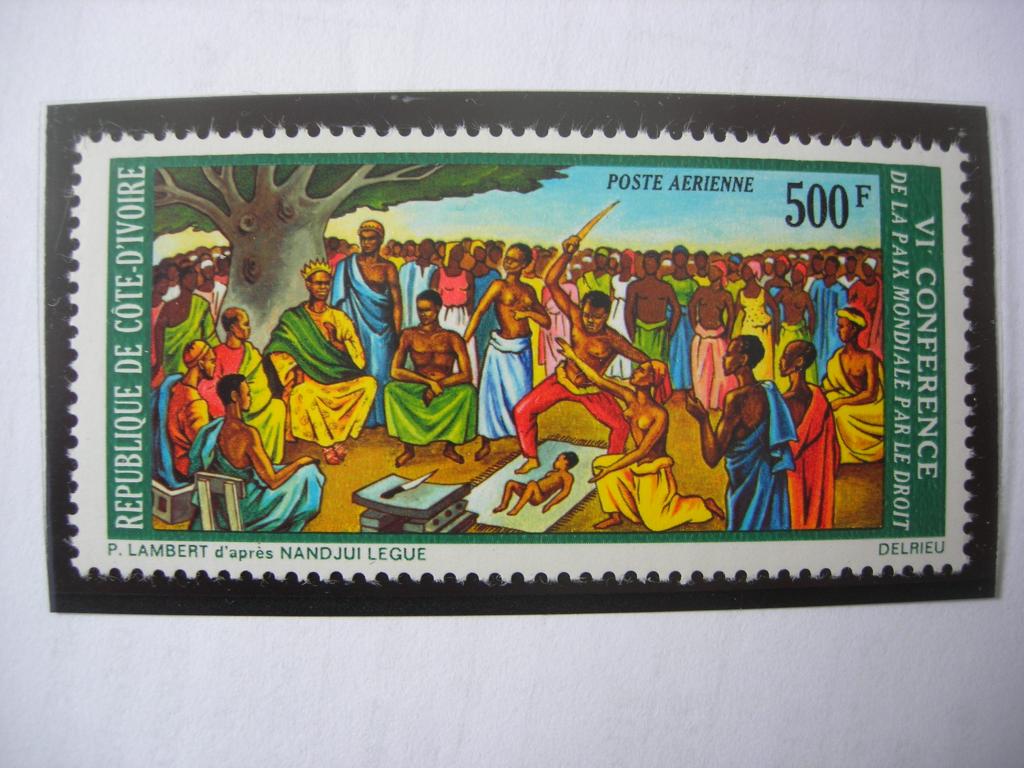 Берег Слоновой Кости 1973 живопись  MNH