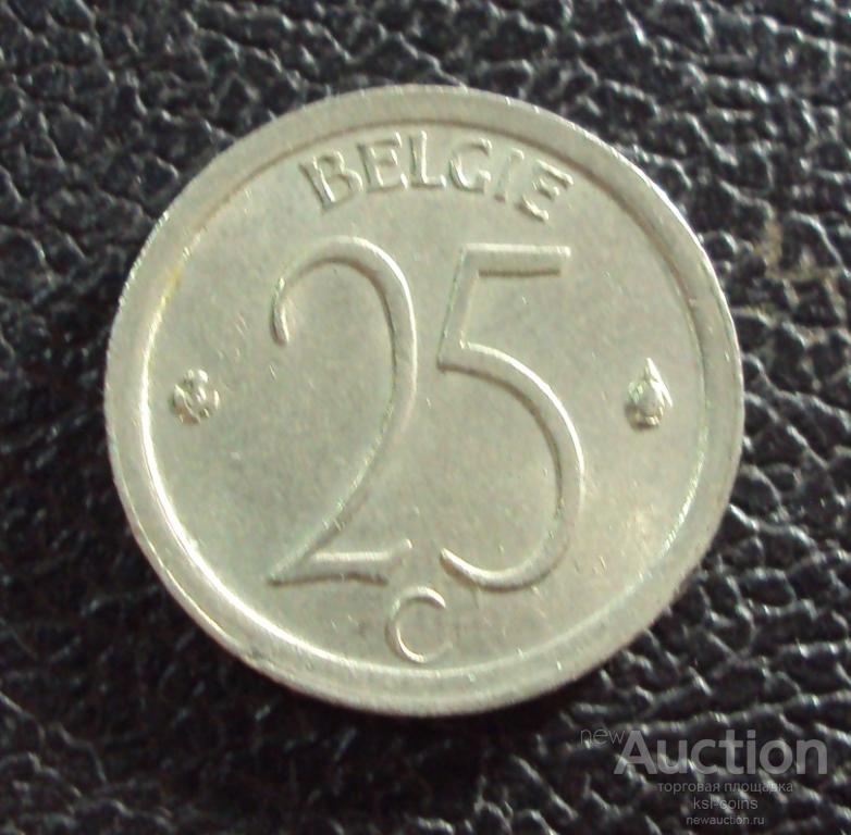 Бельгия 25 сантим 1972 год belgie.