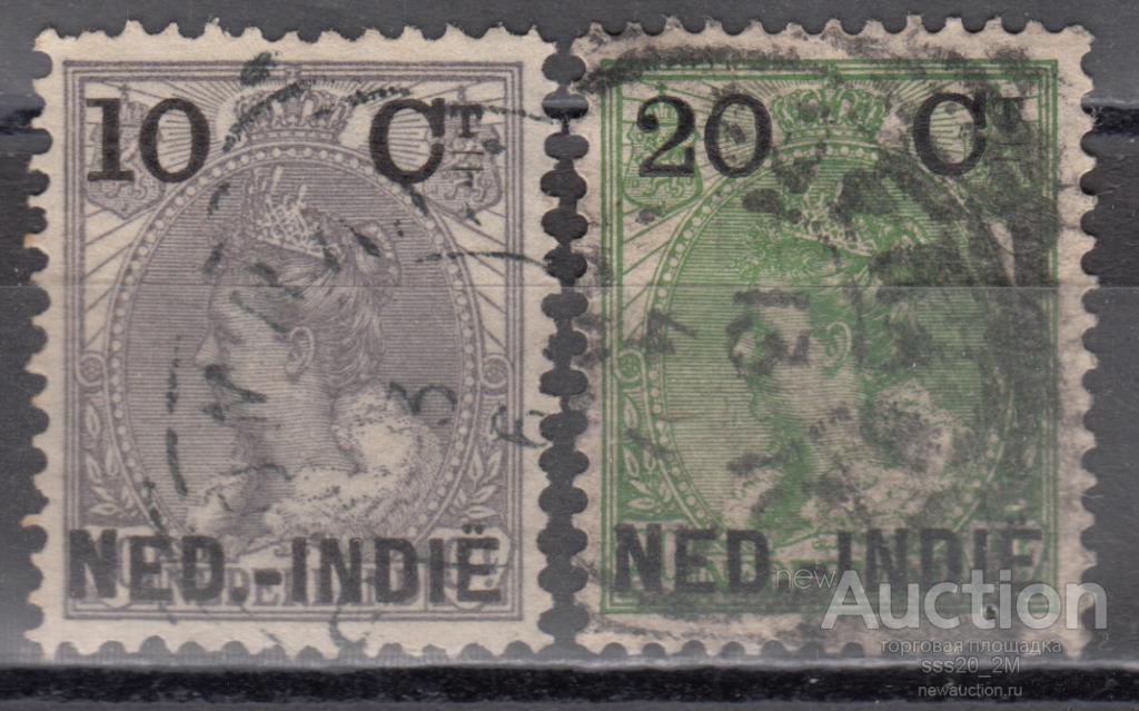 Нидерландская Индия 1899 Вильгельмина Mi31,34 (1)