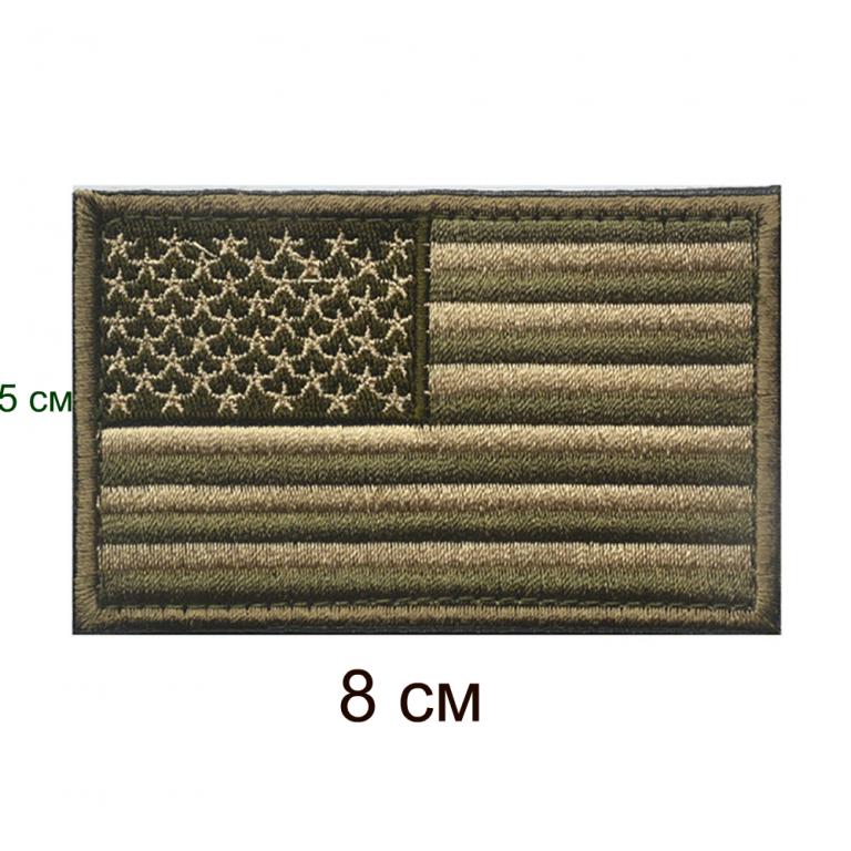 нарукавная нашивка флаг США ( на липучке)