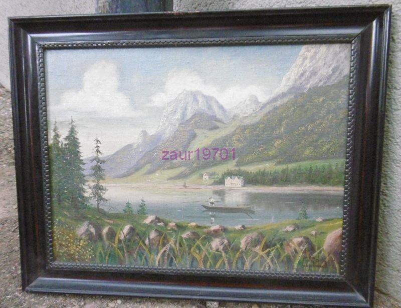 СТАРИННАЯ КАРТИНА МАСЛОМ!ЕВРОПА!F. Römer  45,5 x 36 cm 