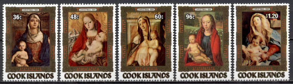 Беллини Живопись Рождество Искусство сер5мар** Острова Кука 1984