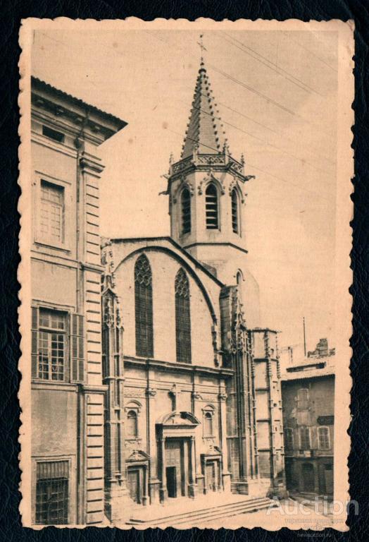 ФОТО открытка. Франция. Карпантра. Церковь Святого Сиффредия. (Альбом №7)