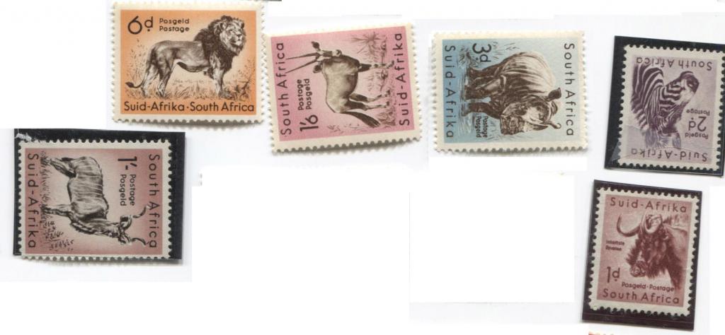 1954.Южная Африка.Животные.часть серии.**