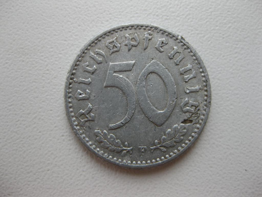 Третий Рейх 50 пфеннингов 1941 F.