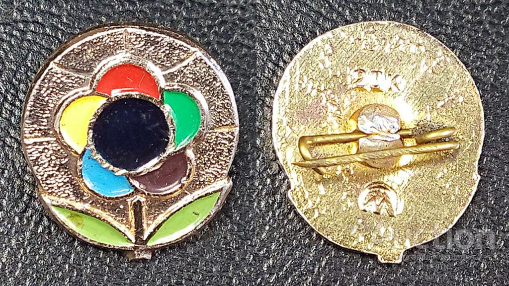 Значок СССР, Москва, фестиваль 1985 года, овал, размер 15х18 мм