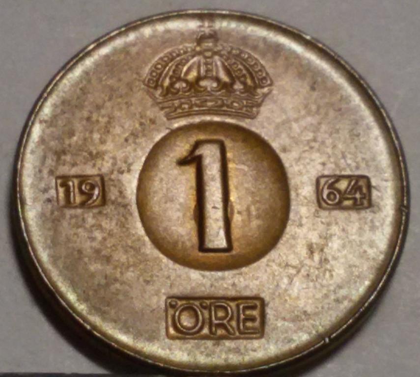 1 эре 1964 Швеция