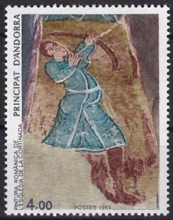 Андорра, 1983, № 346, € 2, MNH, полн., искусство, живопись, религия